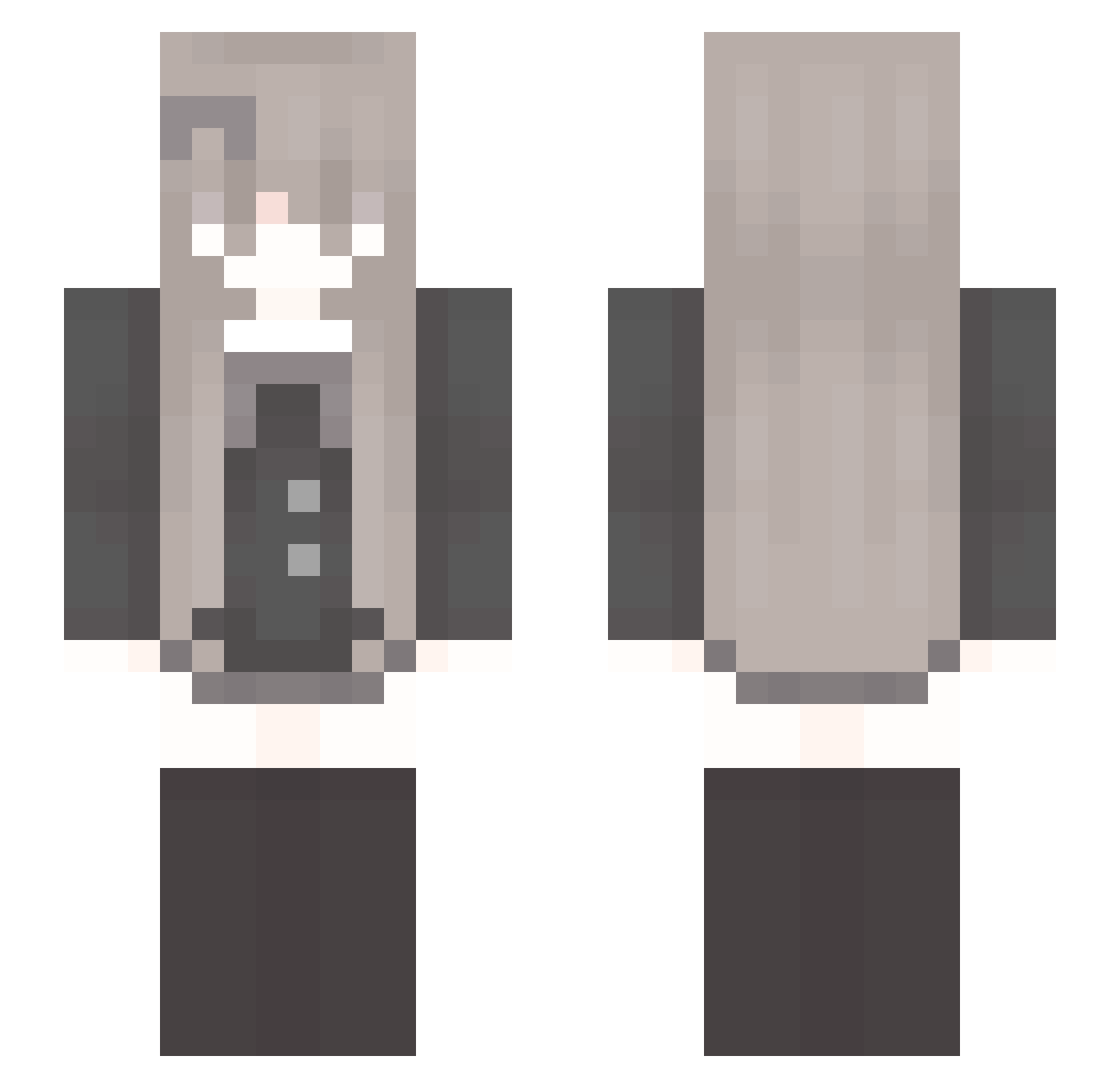 sierda Minecraft skin, front and back view