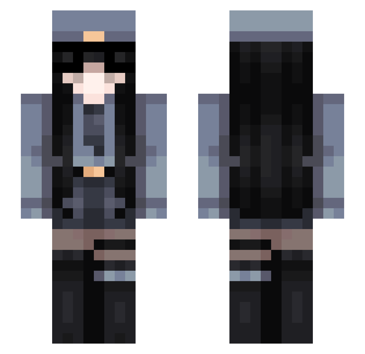 Night_Cipher_yt Minecraft skin, front and back view