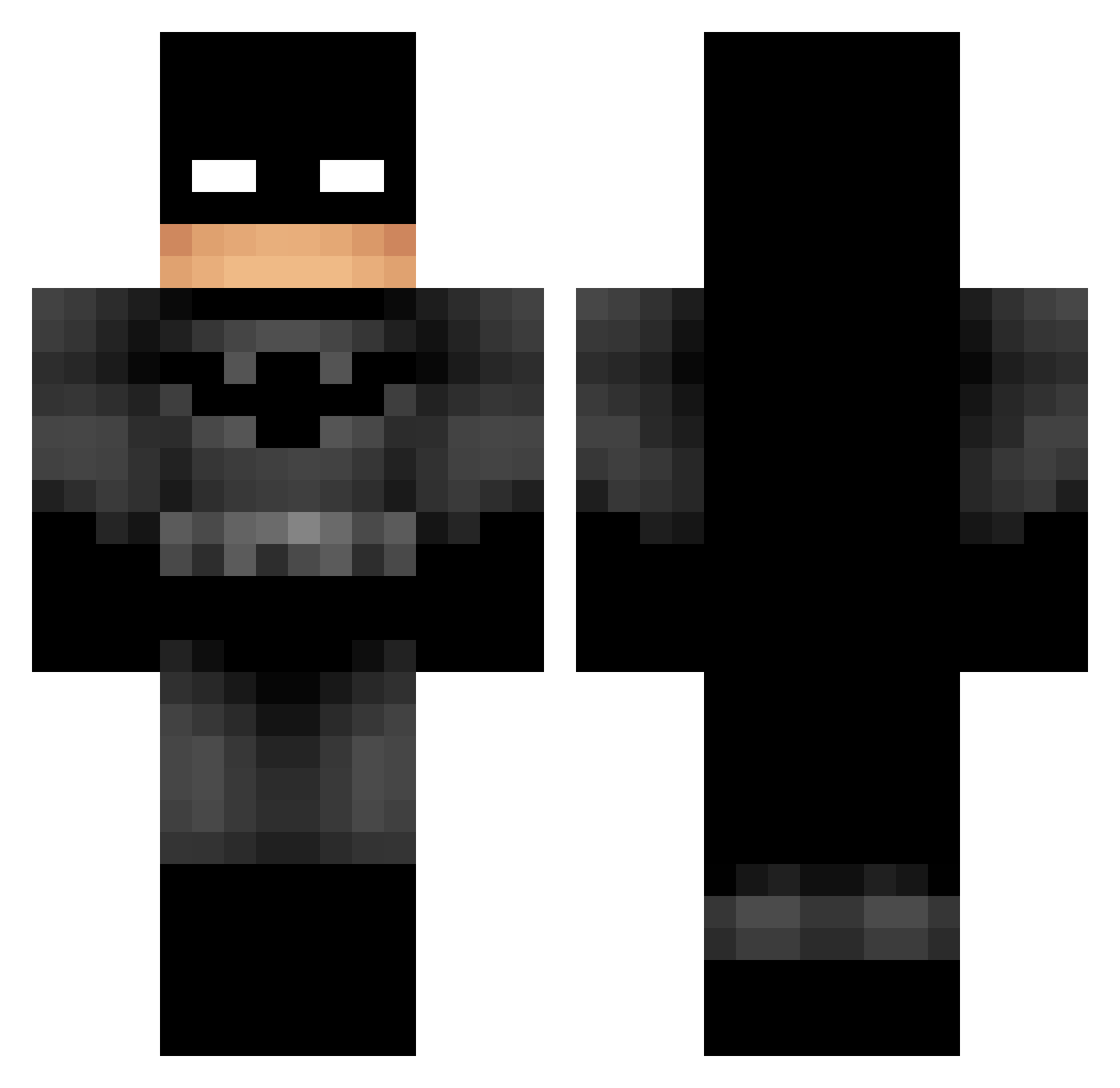 _Yutaa Minecraft skin, front and back view