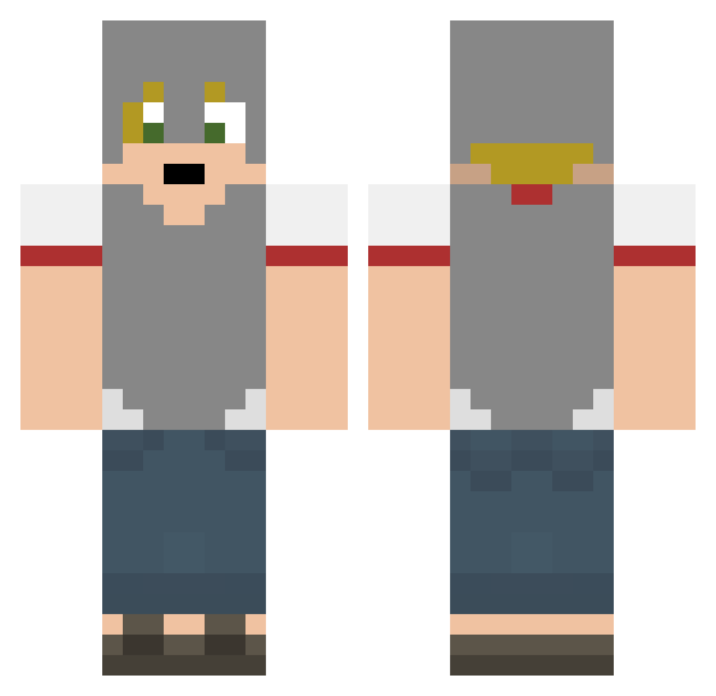 alvaro_013_ Minecraft skin, front and back view