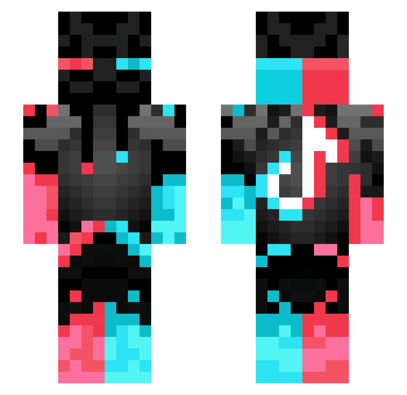 rajanrondo14 Minecraft skin, front and back view