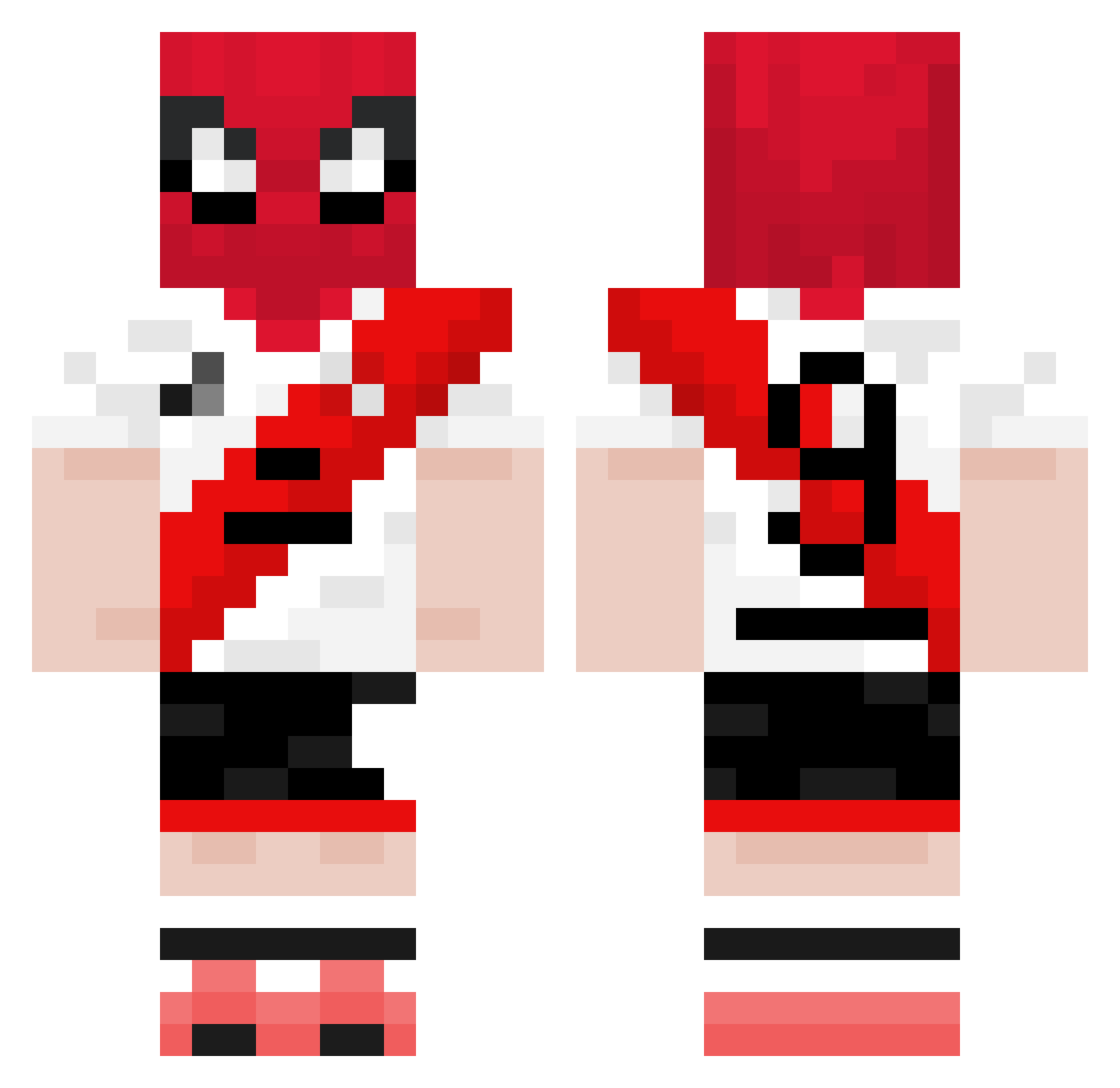 vBigPotato Minecraft skin, front and back view