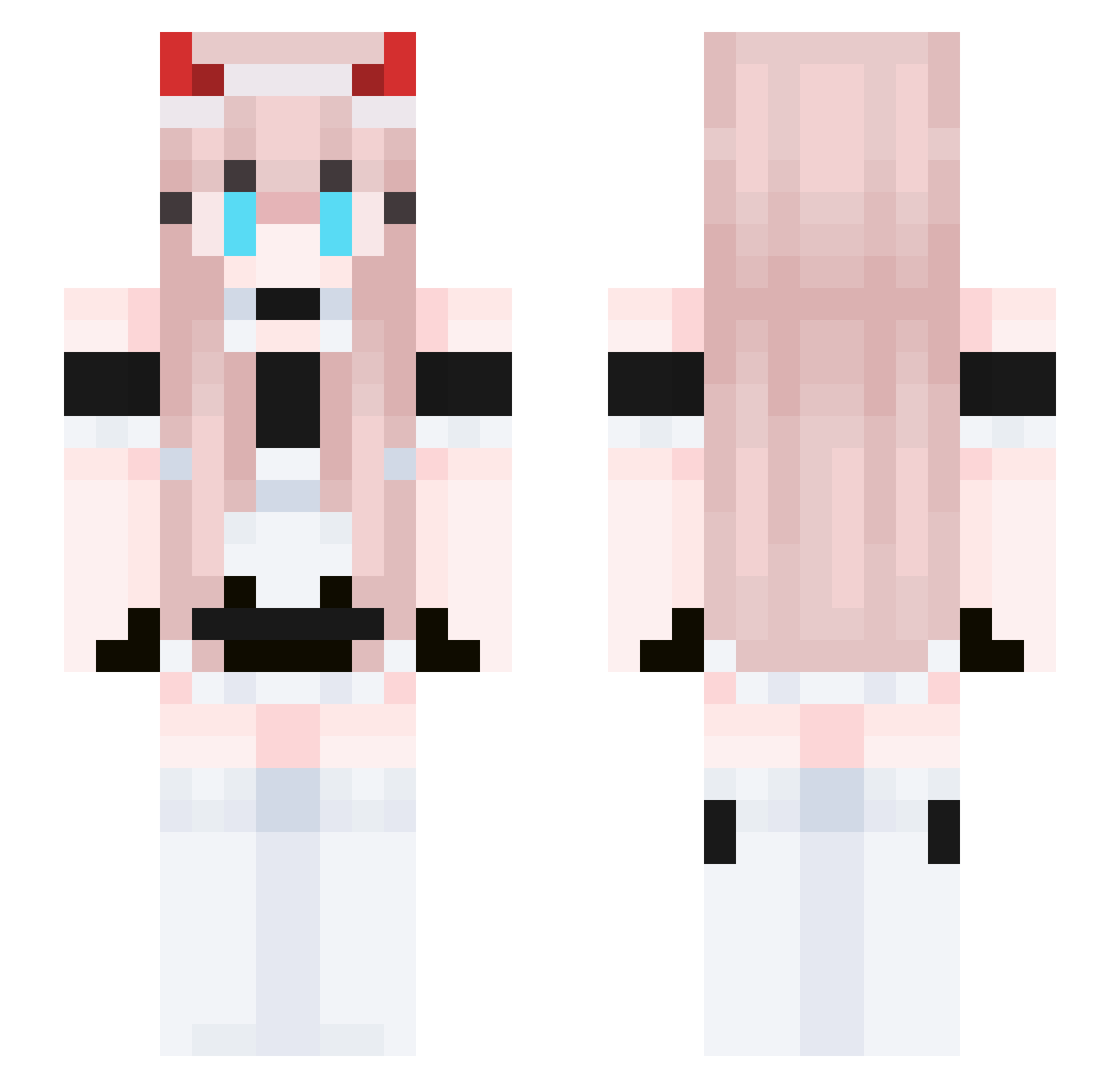 21cabbage_ Minecraft skin, front and back view
