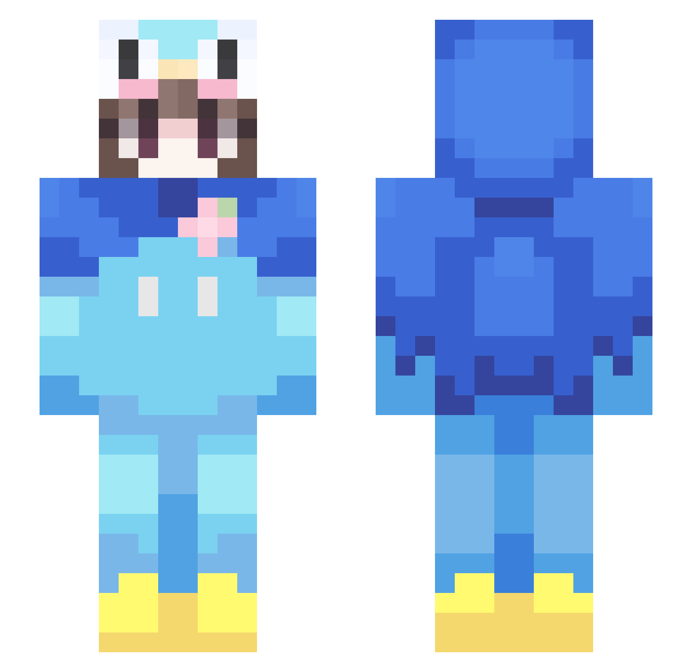 _Trick__ Minecraft skin, front and back view