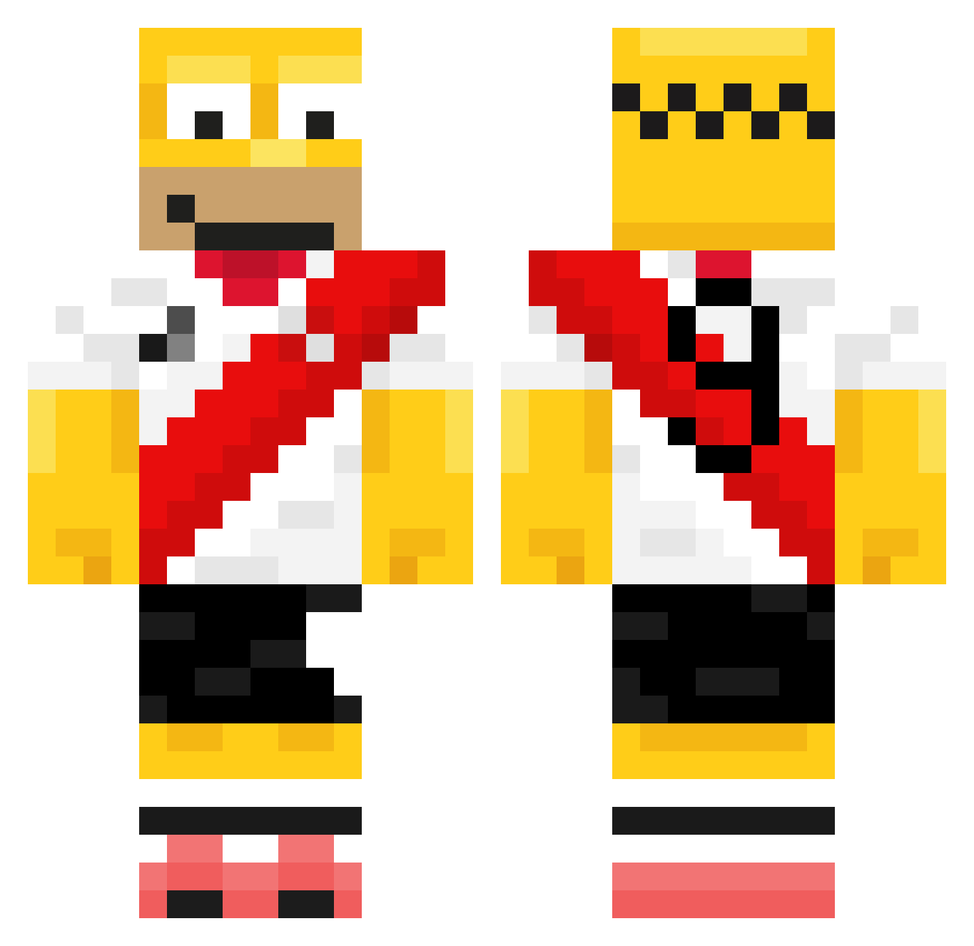 iGriff_ Minecraft skin, front and back view