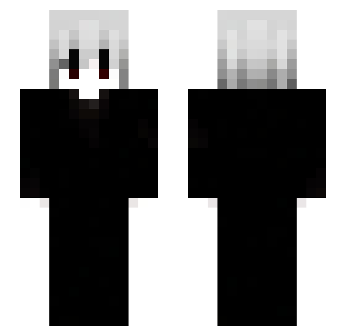 ih8all Minecraft skin, front and back view