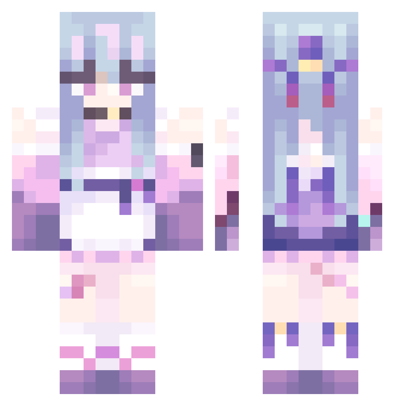 CarlosRoa Minecraft skin, front and back view
