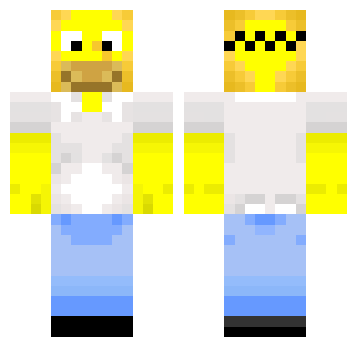 Spike_Waelo Minecraft skin, front and back view