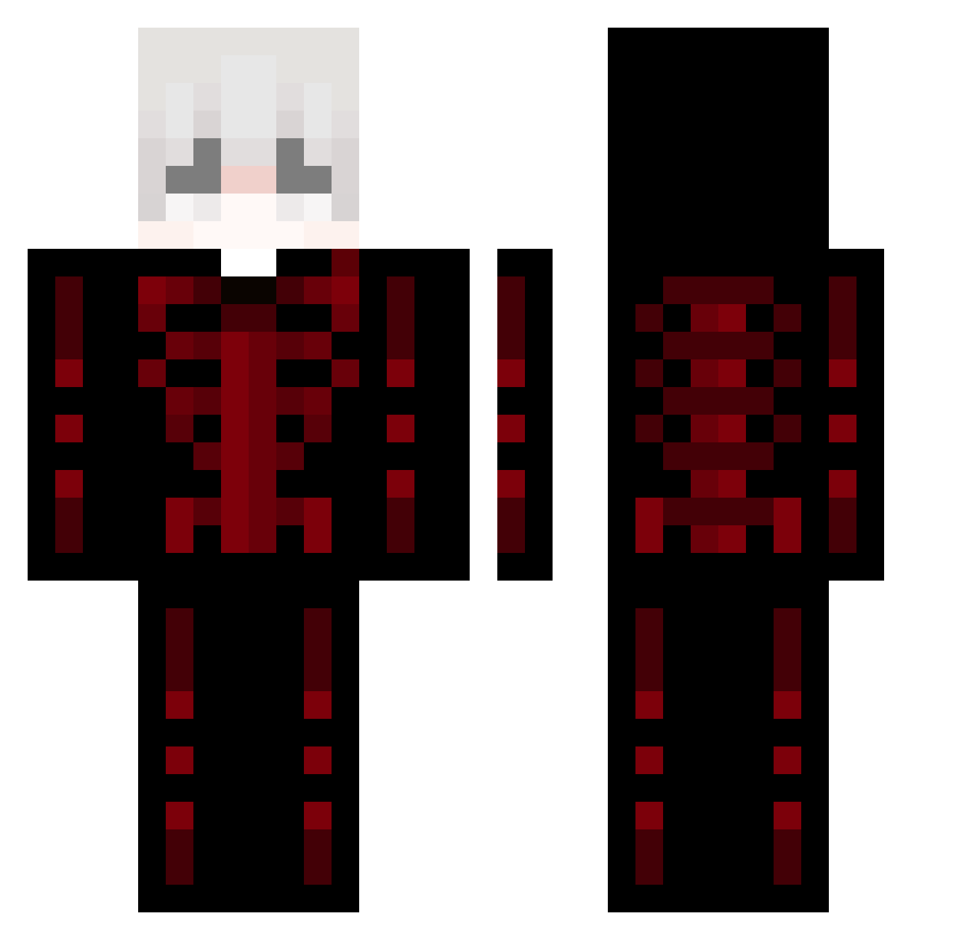 Cheverao Minecraft skin, front and back view