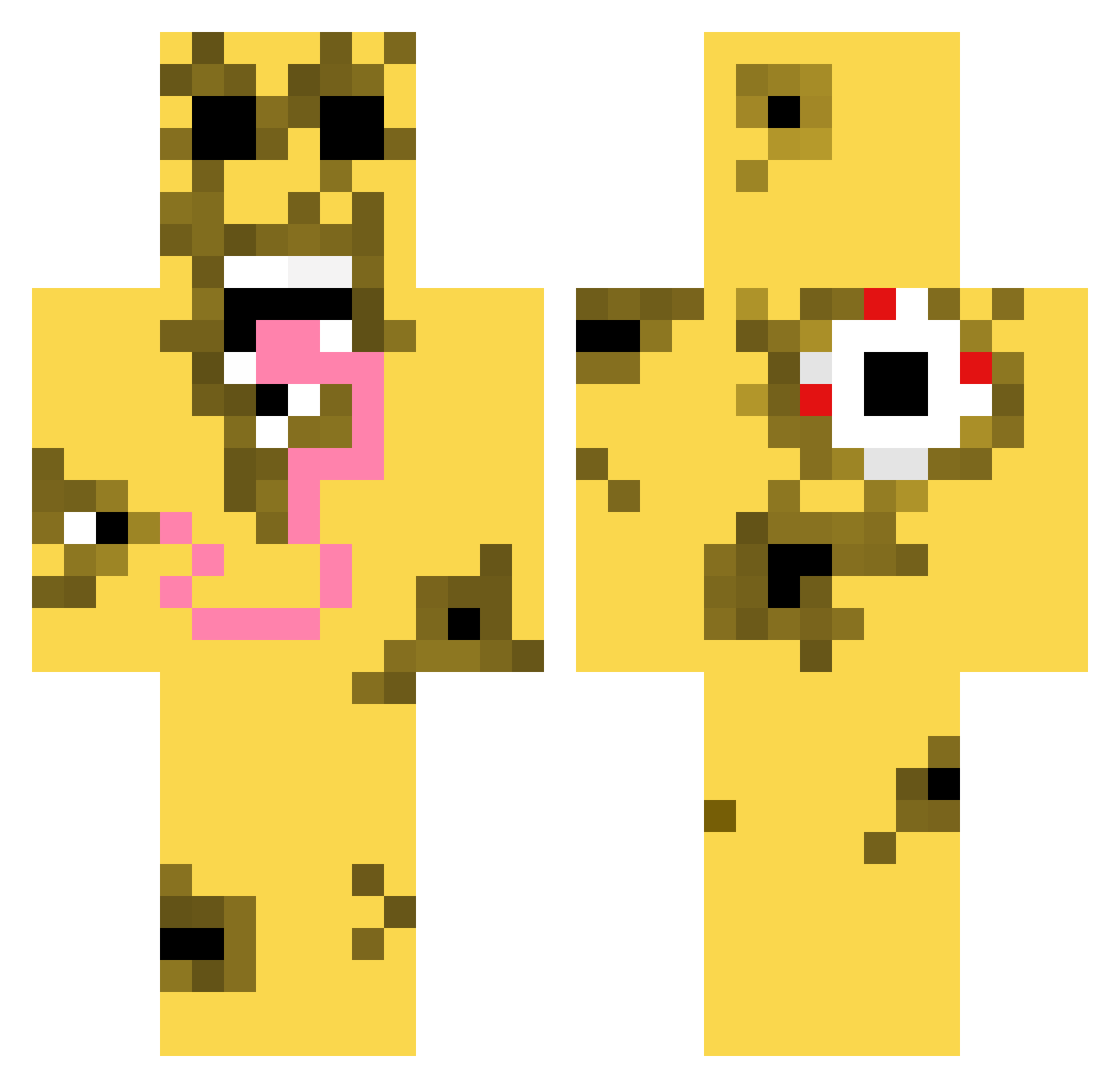 Drayzzz1 Minecraft skin, front and back view