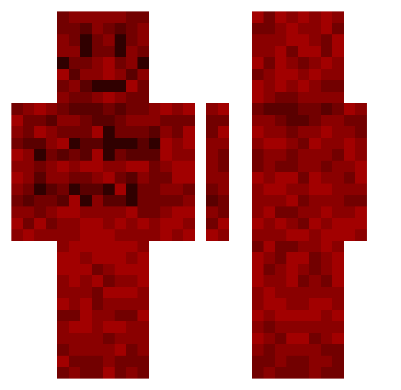 balve Minecraft skin, front and back view