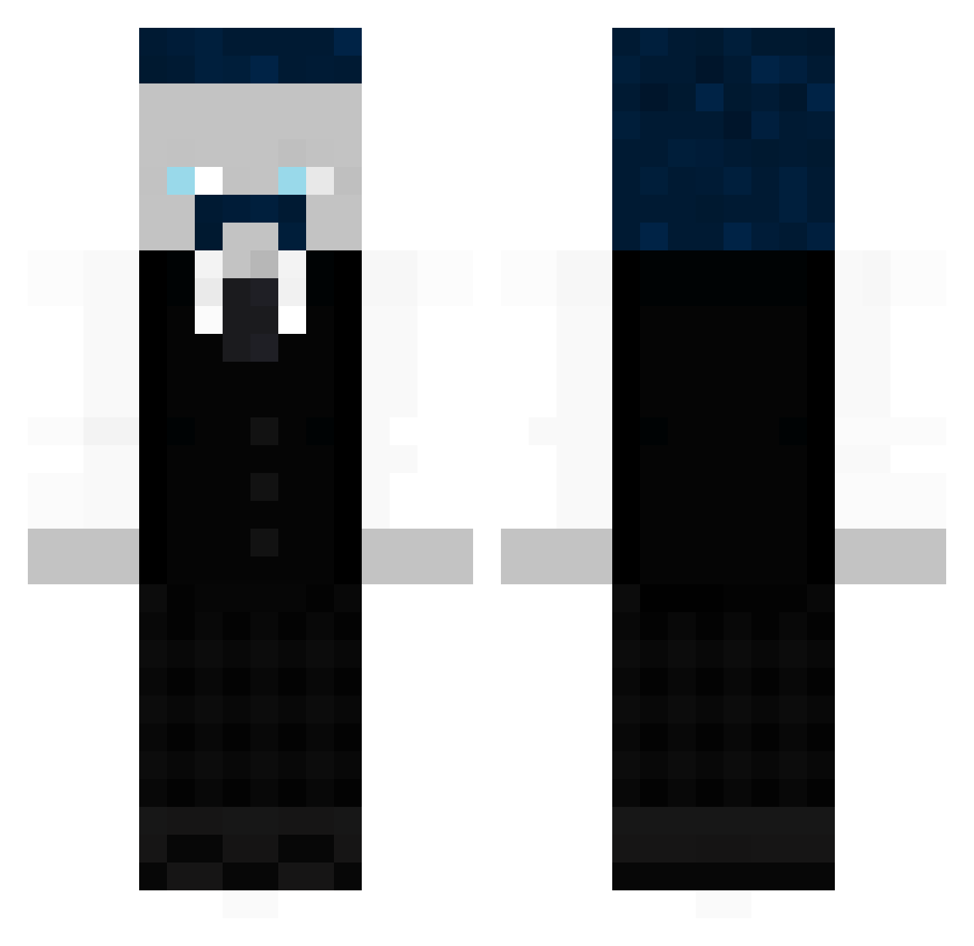NJ2709 Minecraft skin, front and back view