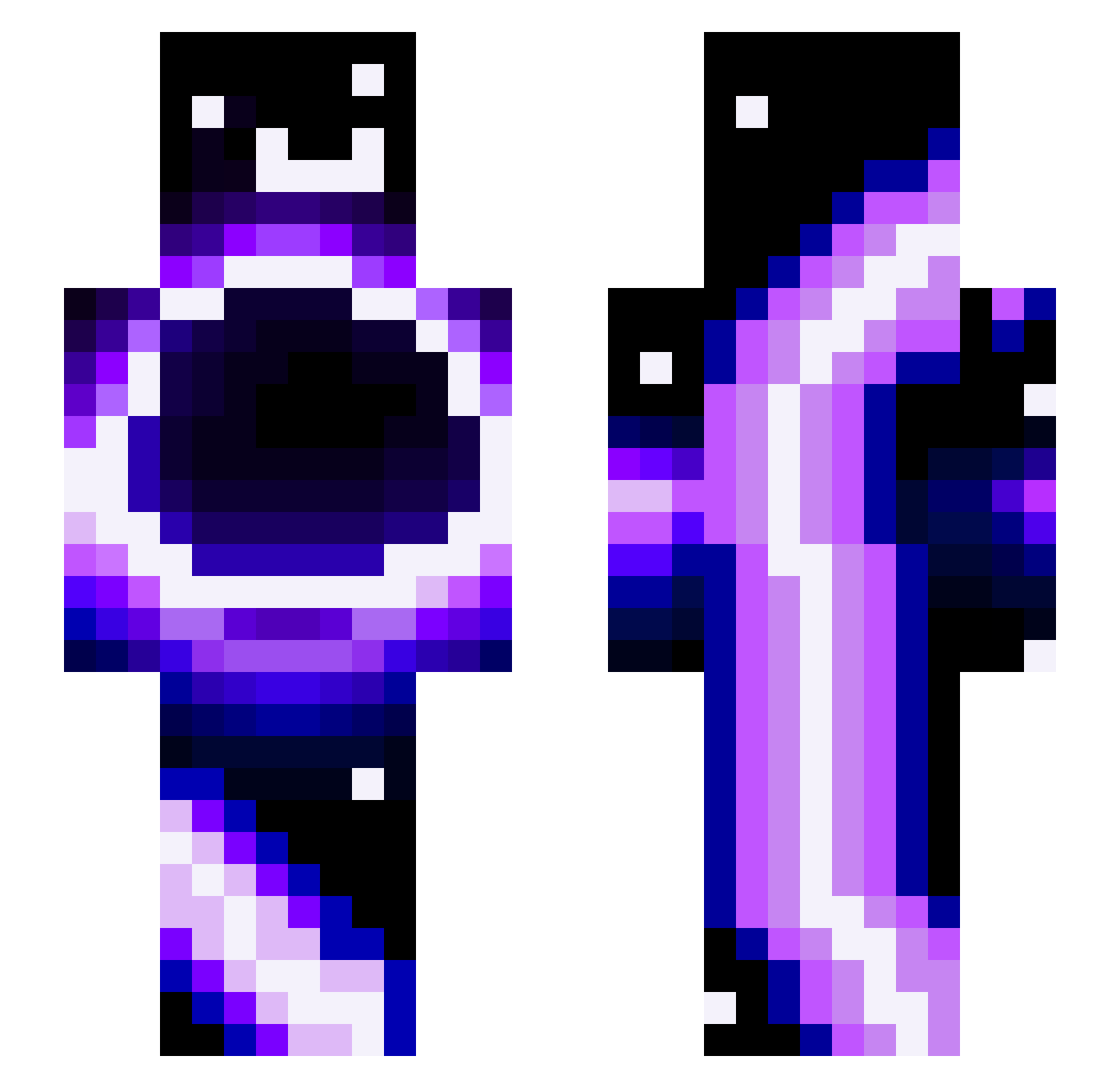 itz_slight Minecraft skin, front and back view