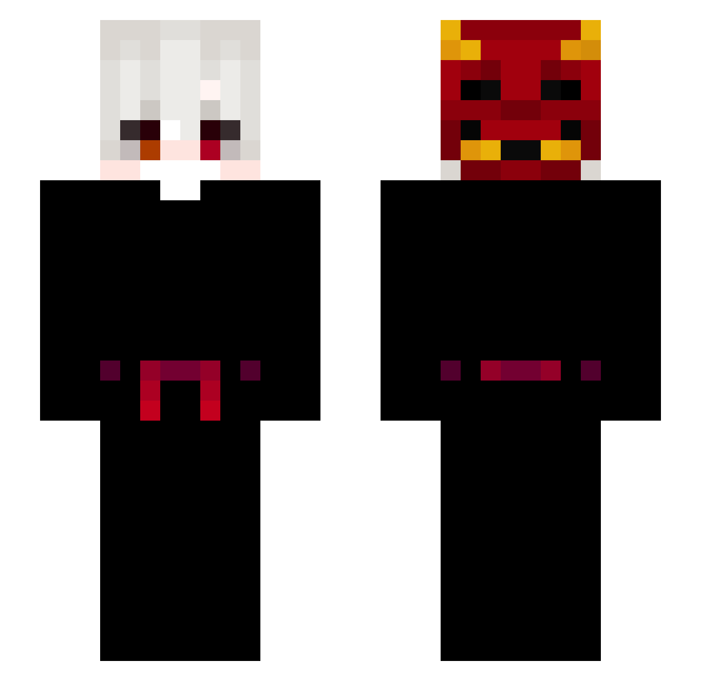 0pel_enjoyer Minecraft skin, front and back view