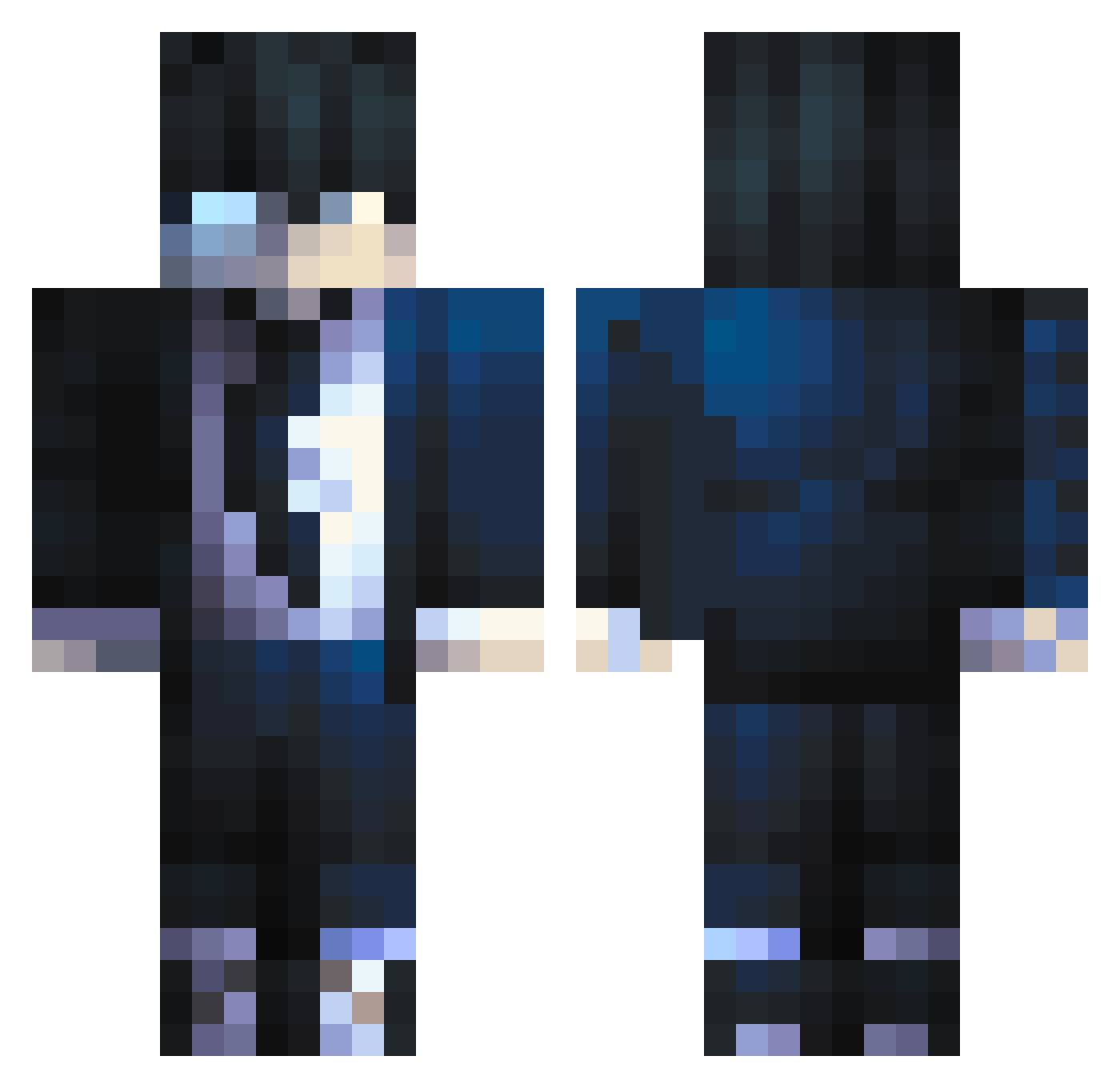 winnerpov72 Minecraft skin, front and back view
