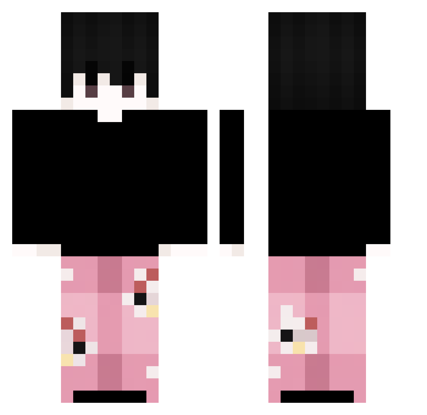 taeyoon_07 Minecraft skin, front and back view