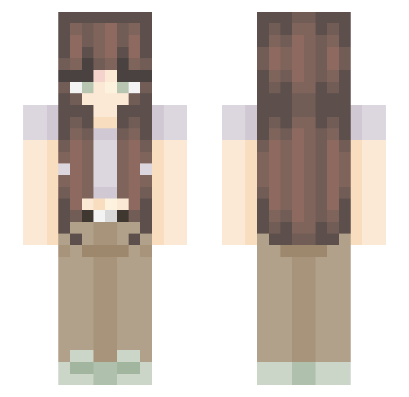 poopyscoopu_ Minecraft skin, front and back view
