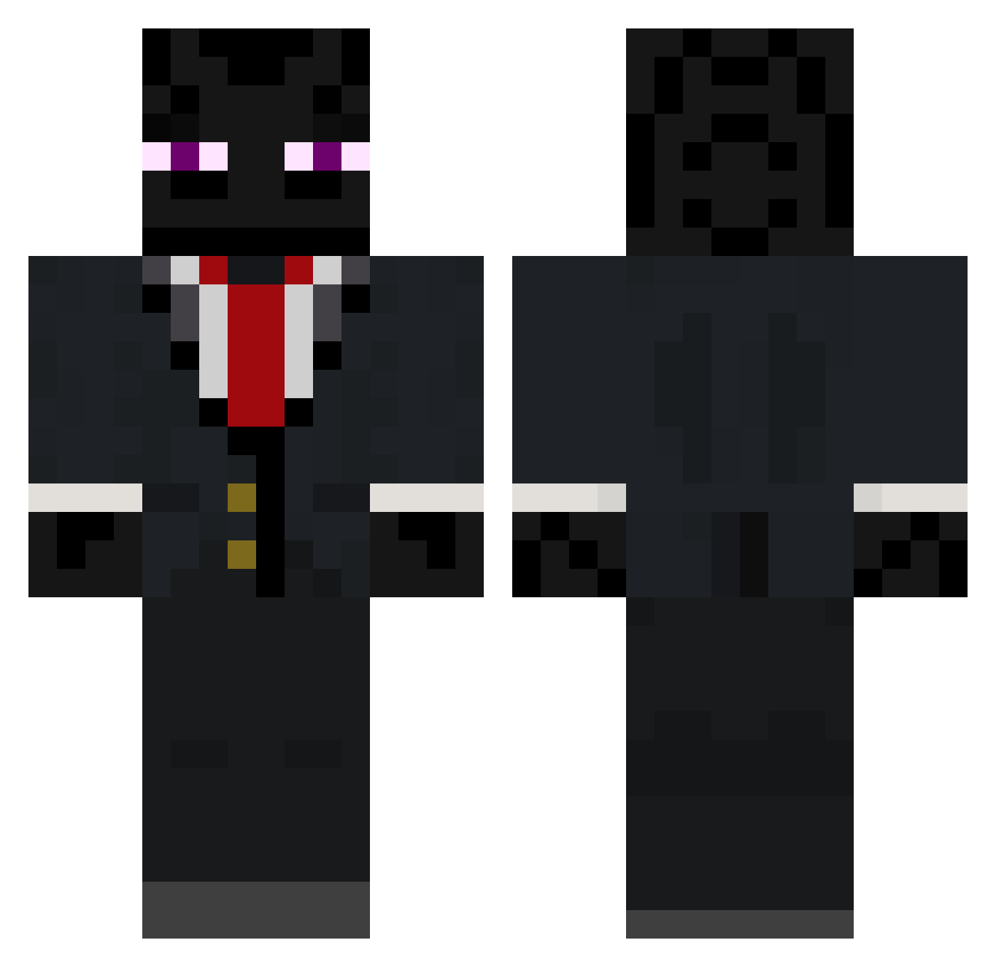 TourDimmle Minecraft skin, front and back view