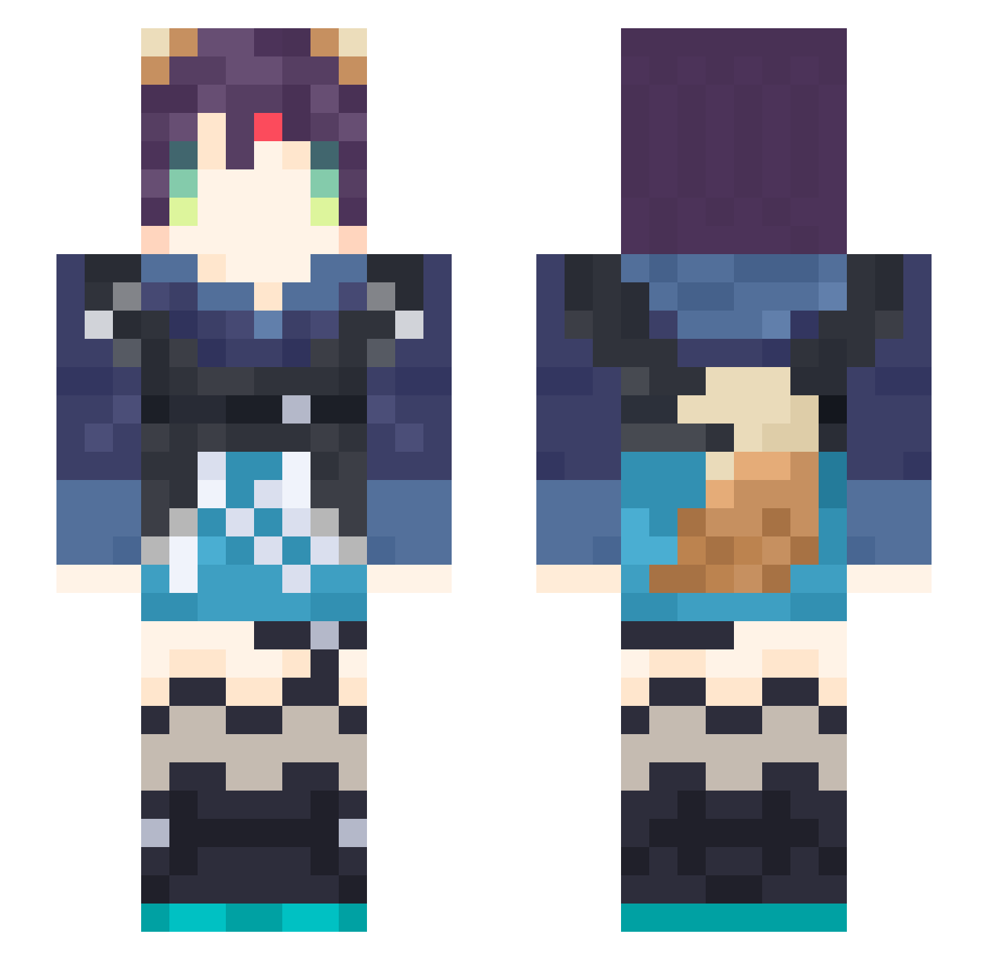 genrou0312 Minecraft skin, front and back view