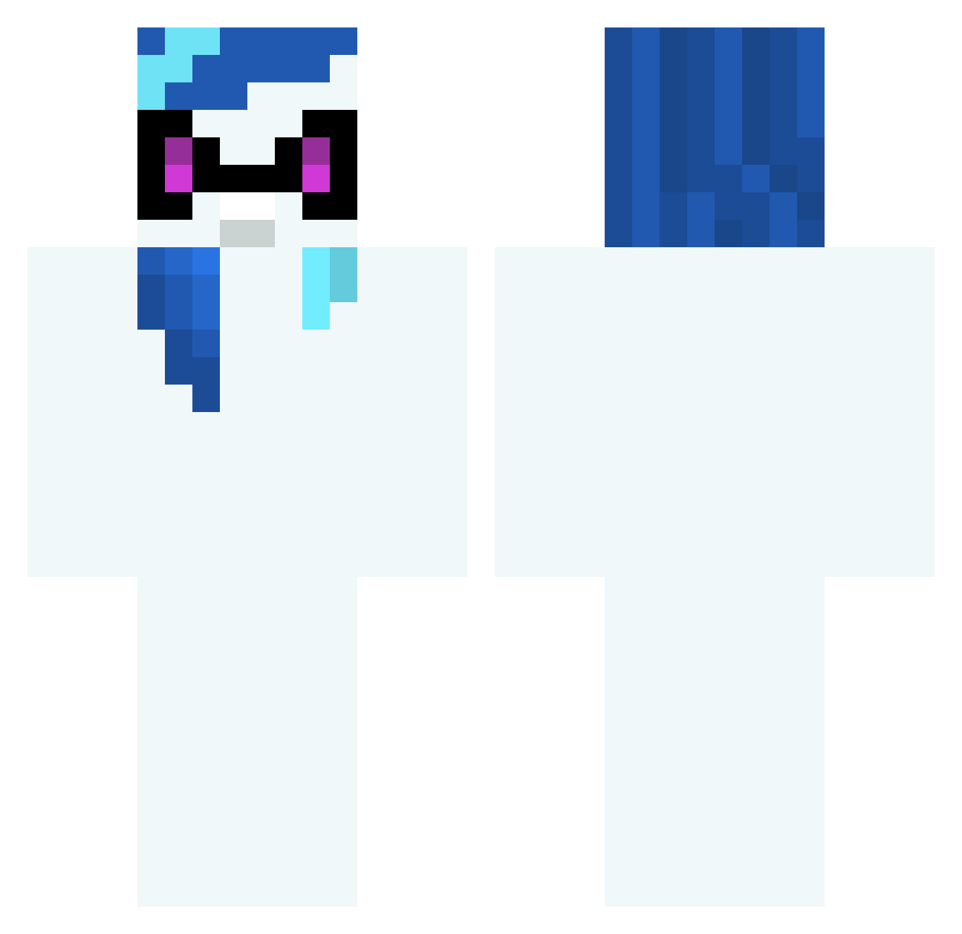 tekel2001 Minecraft skin, front and back view