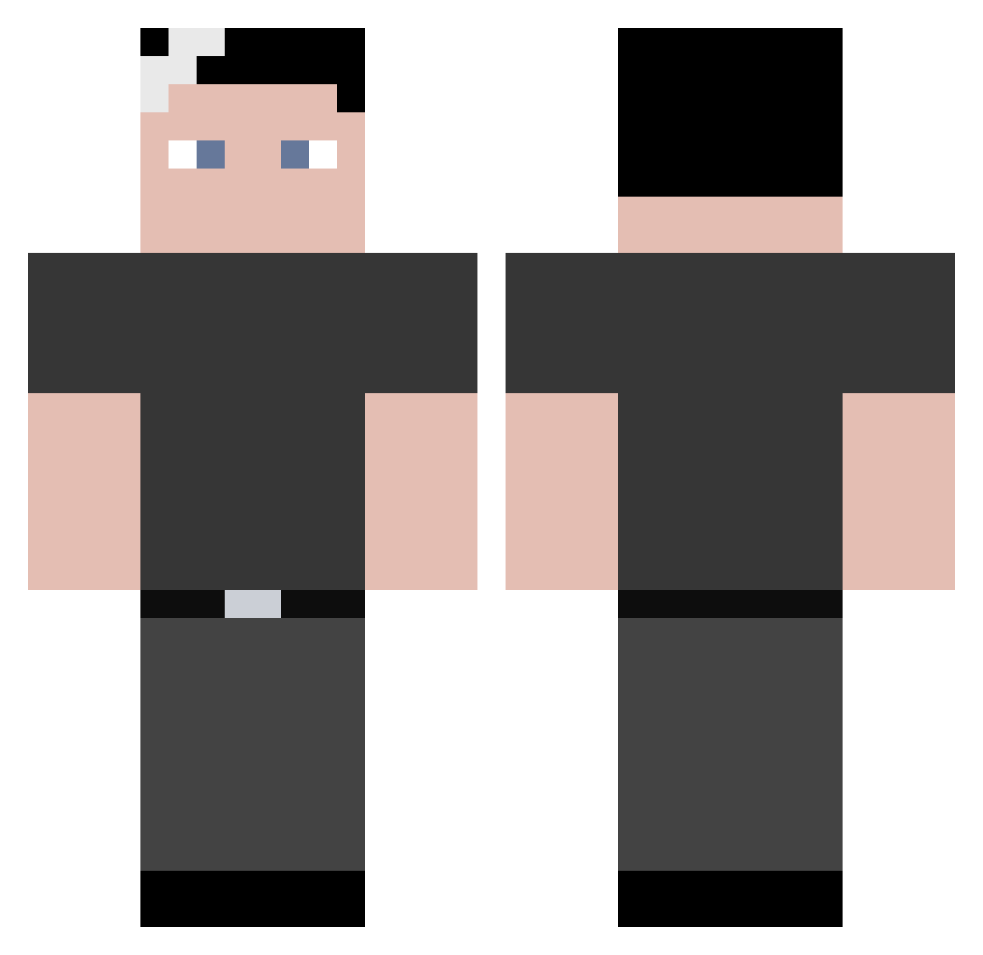 Timeking14 Minecraft skin, front and back view