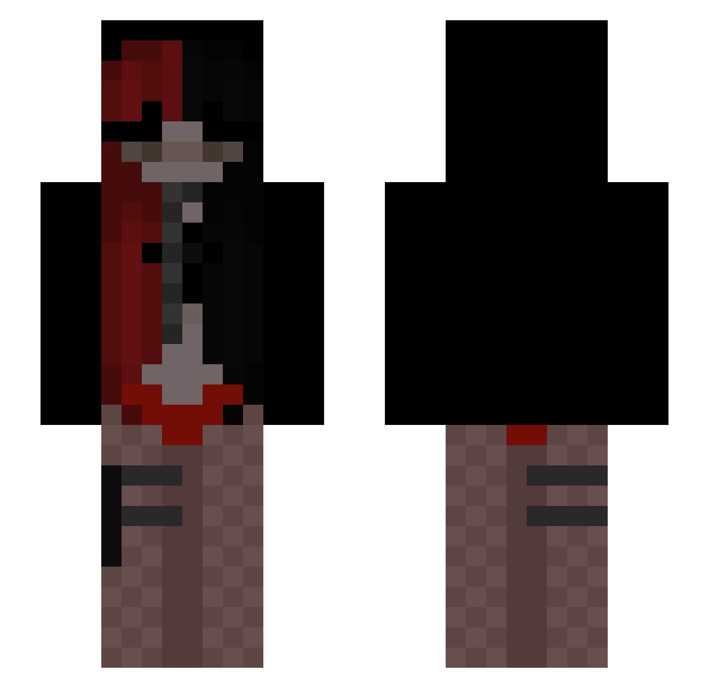 Galaxifyy Minecraft skin, front and back view