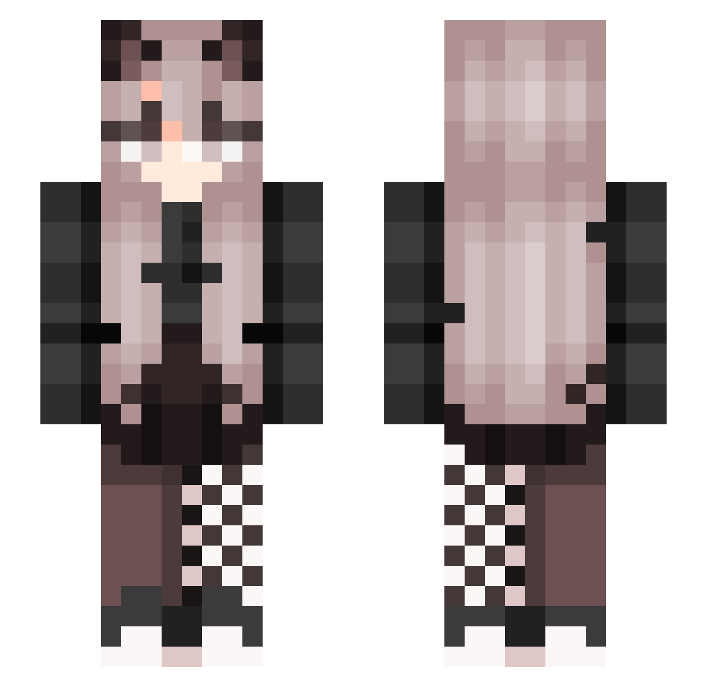 Kevin0929 Minecraft skin, front and back view