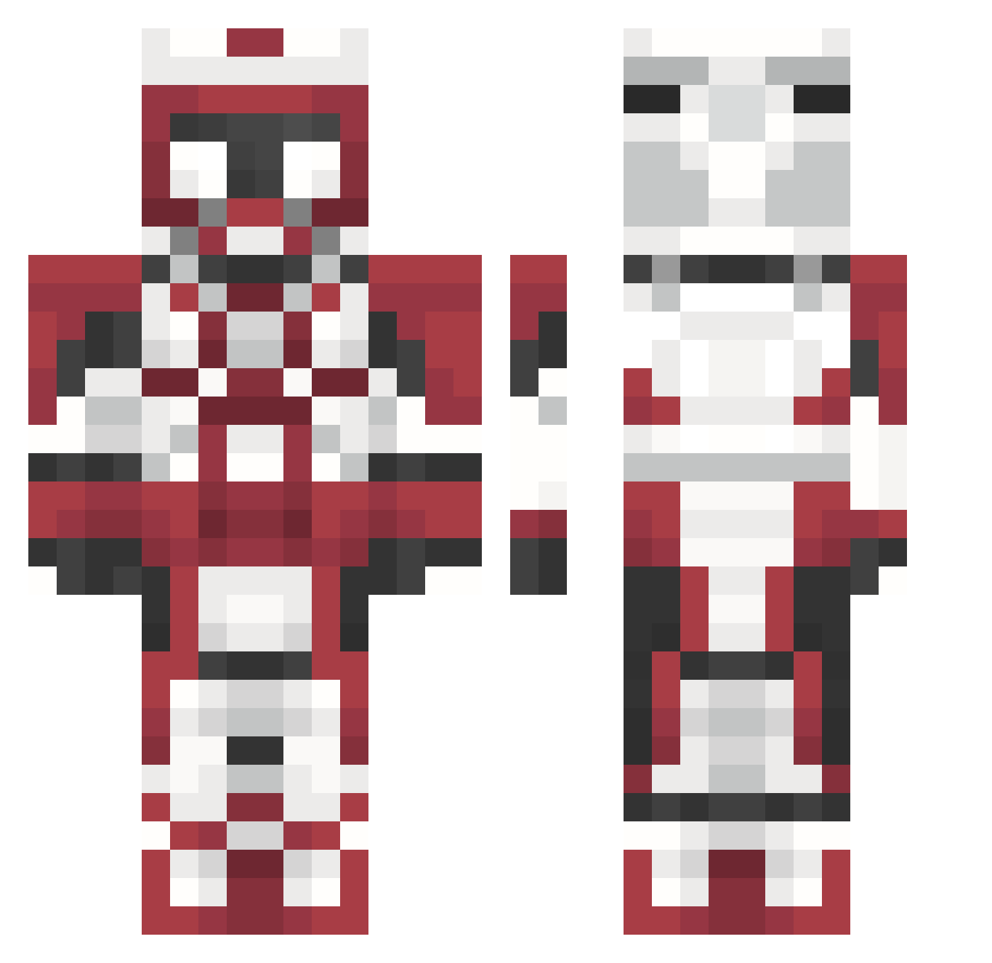 MurrderJr Minecraft skin, front and back view
