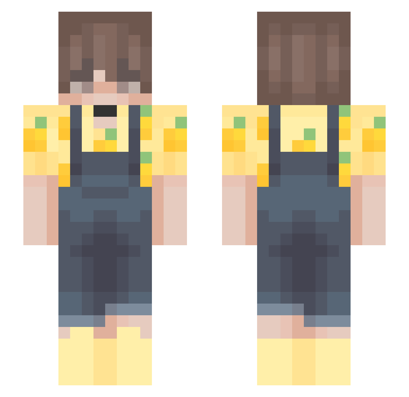 _Lemonad_ Minecraft skin, front and back view