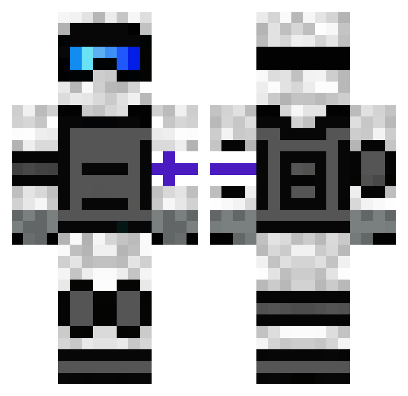 InboardRapier30 Minecraft skin, front and back view