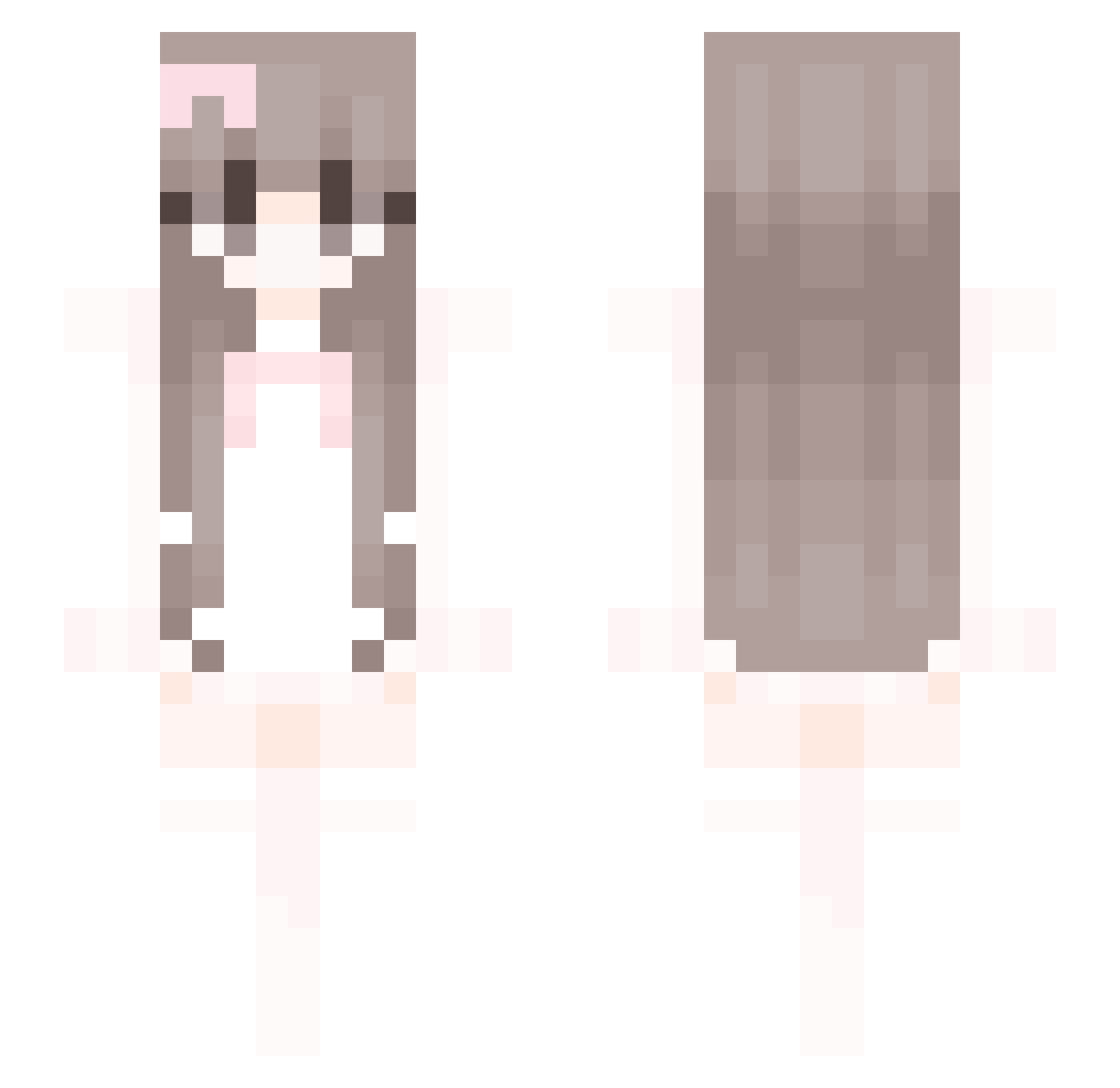WolfTeamALL Minecraft skin, front and back view