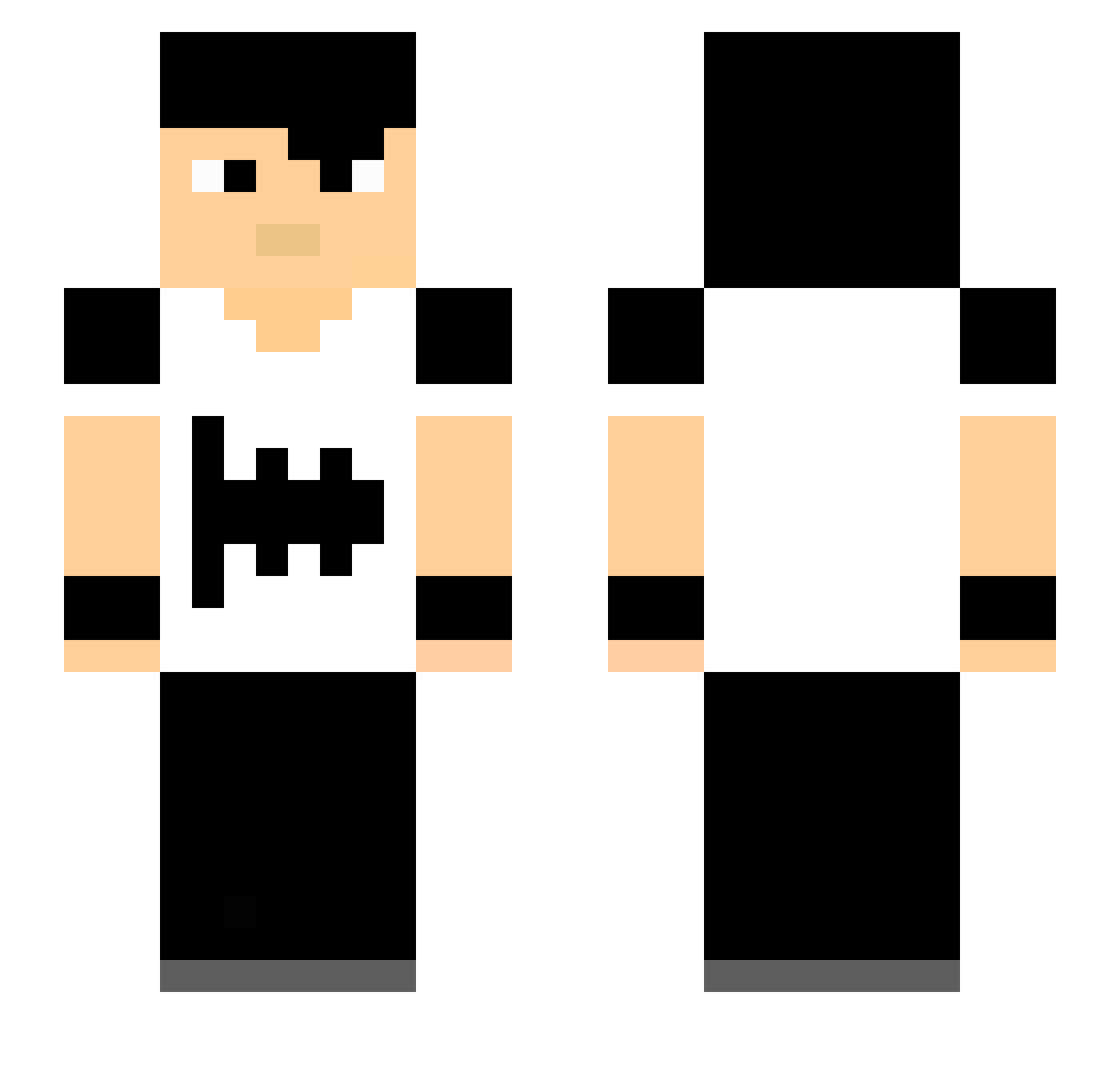 NINJAspr Minecraft skin, front and back view