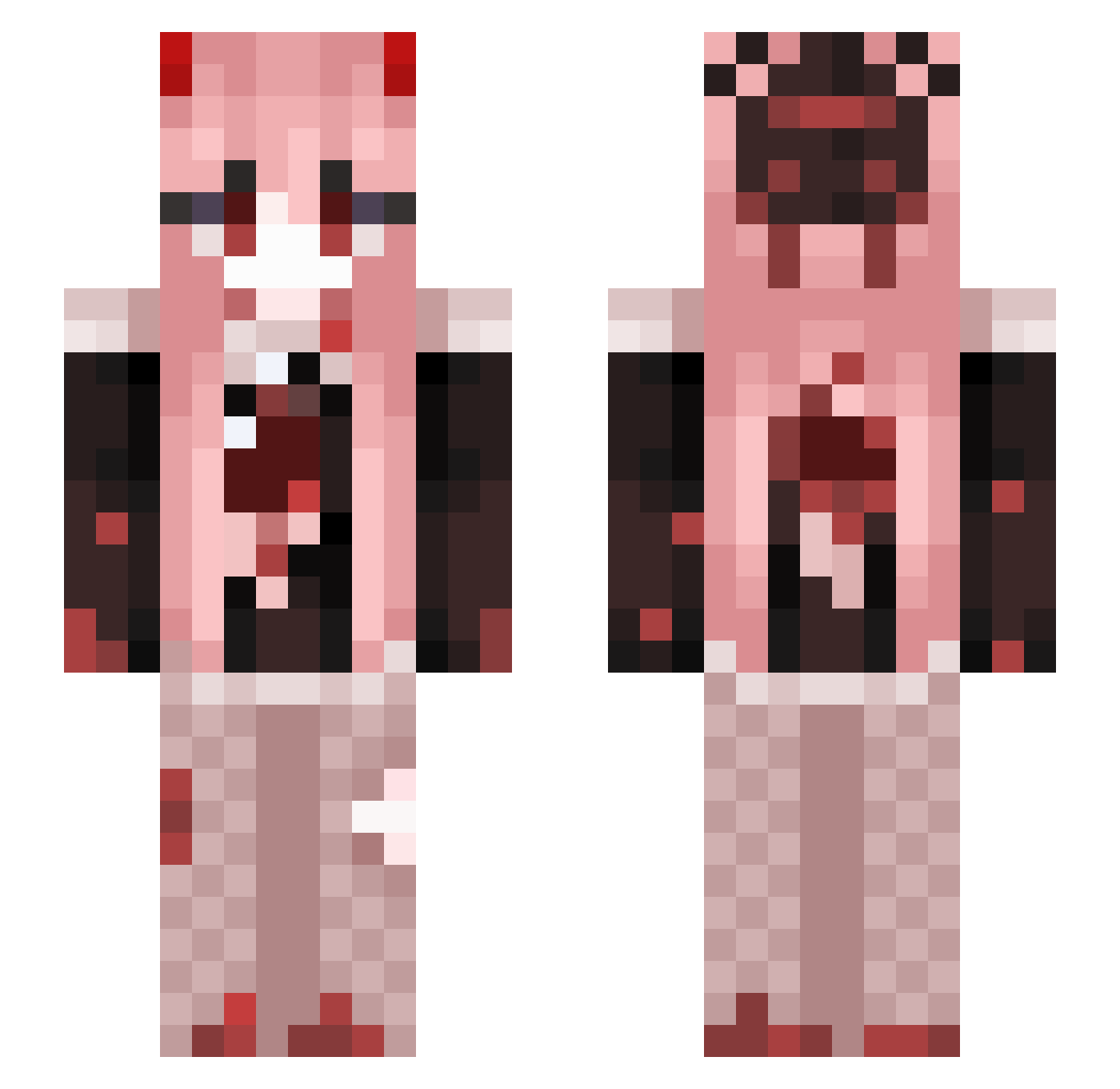 tomem63 Minecraft skin, front and back view