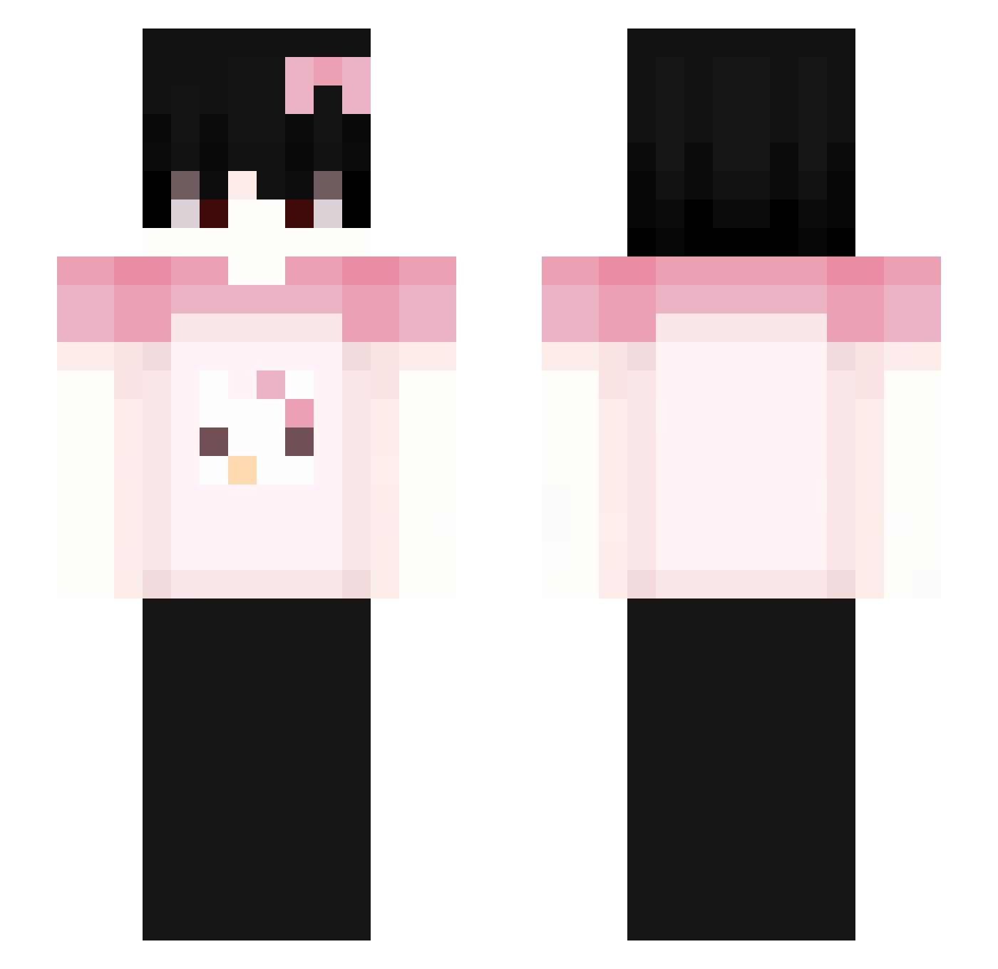 TabordaFarofa Minecraft skin, front and back view