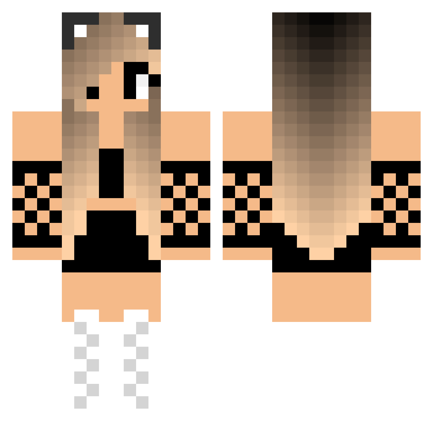 Cooli151 Minecraft skin, front and back view