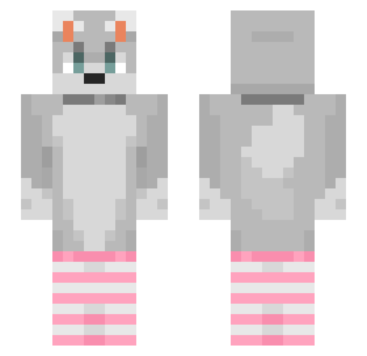 Kunojj Minecraft skin, front and back view
