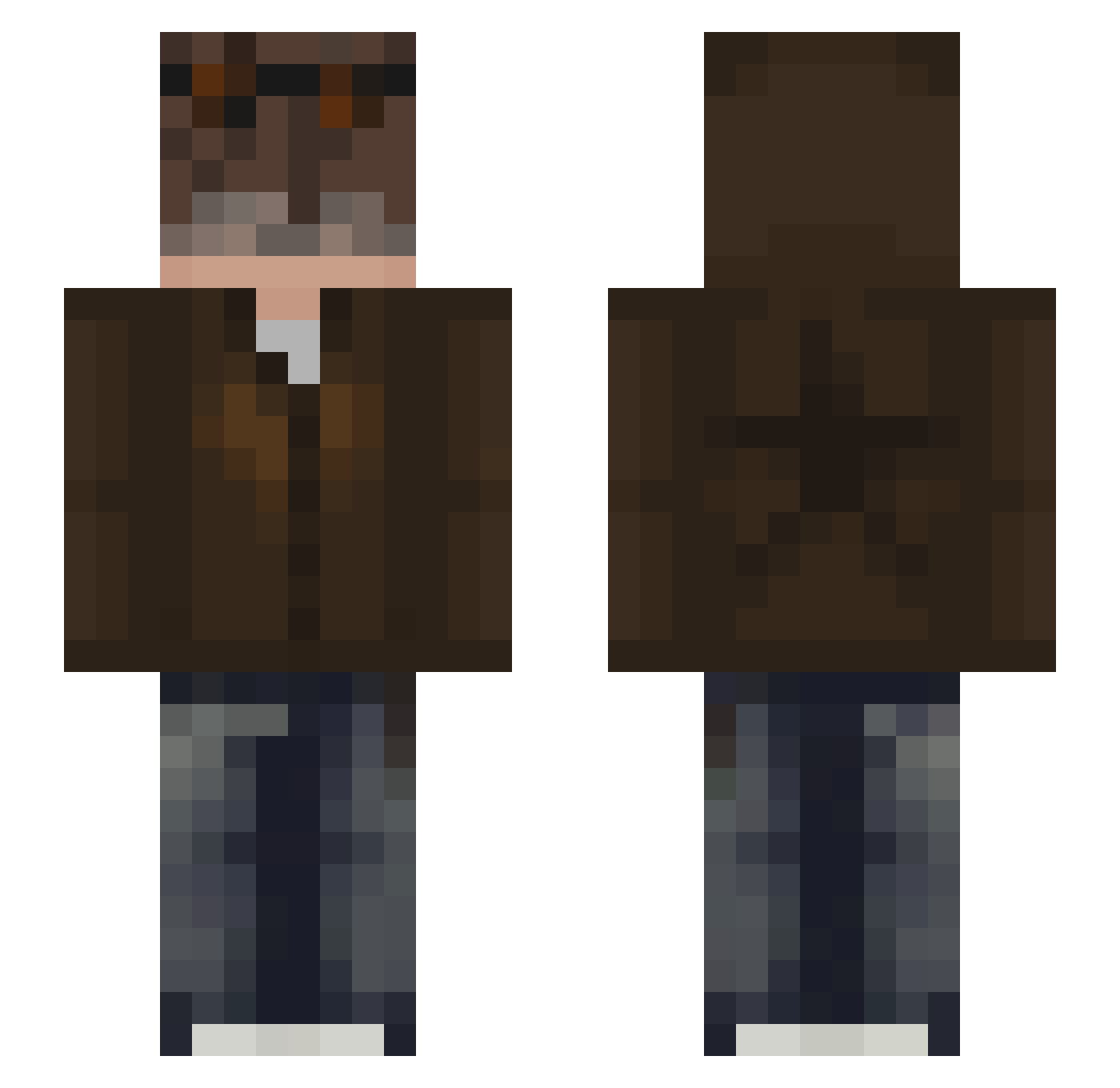 Comrade_Dolphin Minecraft skin, front and back view