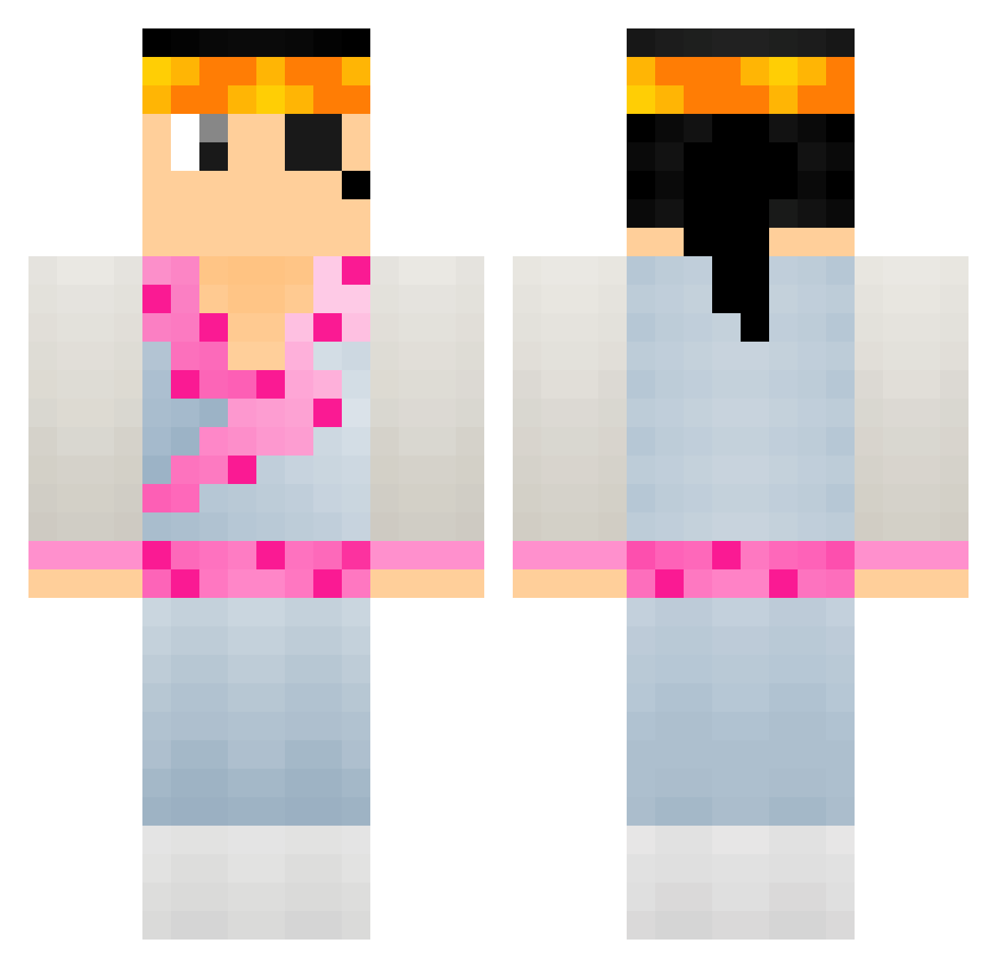 Dark_Steiny Minecraft skin, front and back view