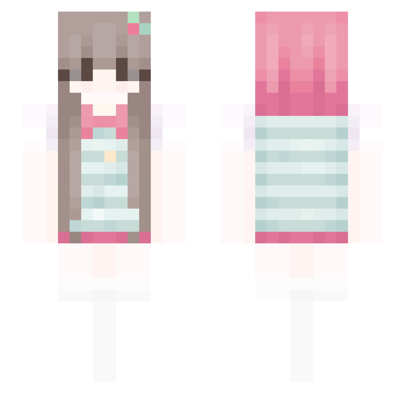TitanErseka Minecraft skin, front and back view
