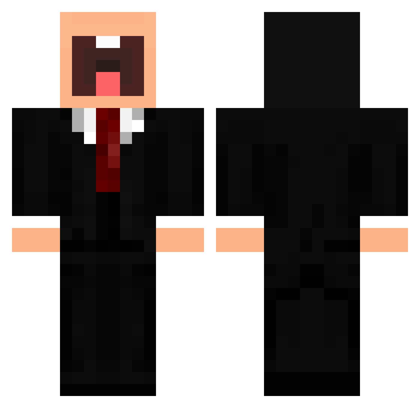 07_kim Minecraft skin, front and back view