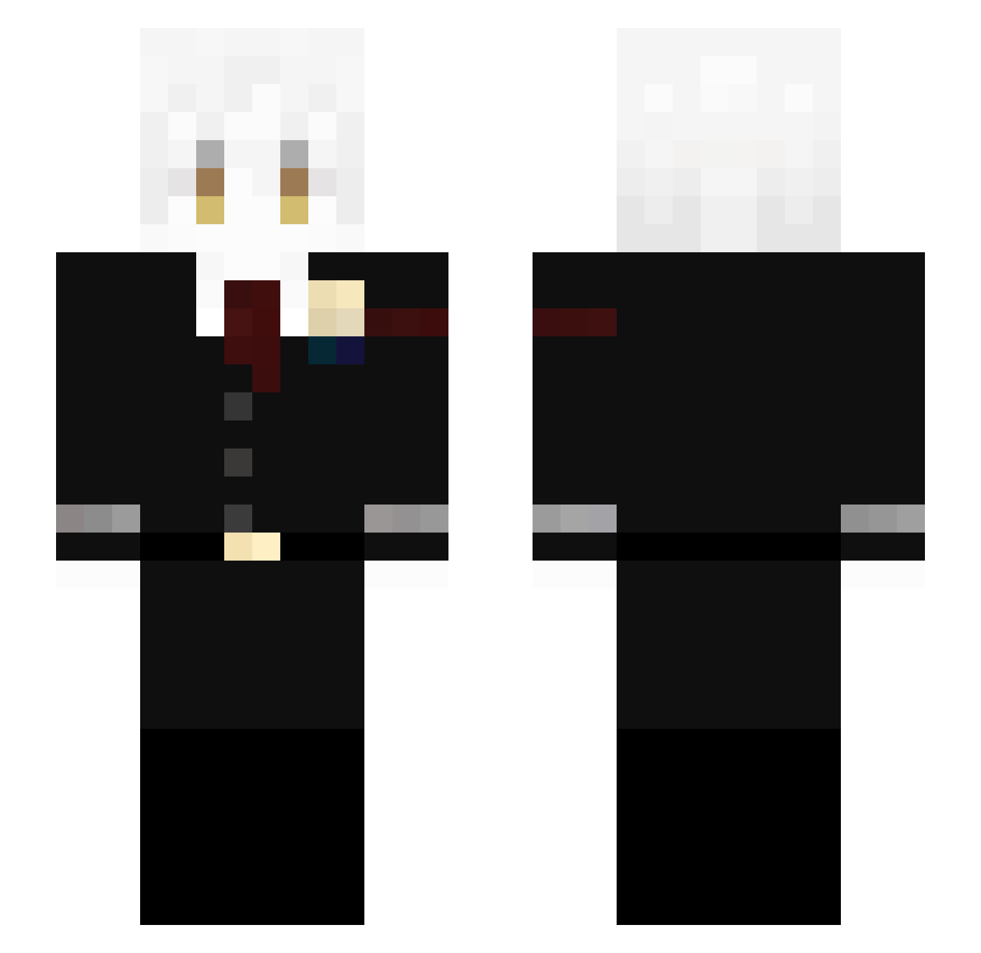 Tarrandos Minecraft skin, front and back view