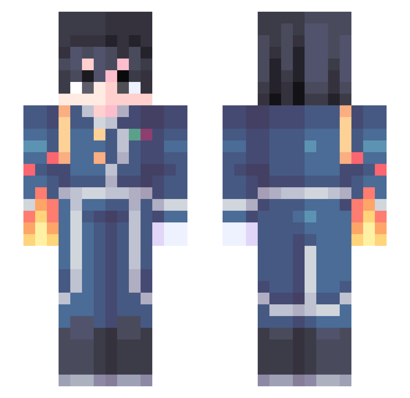 __Sylence__ Minecraft skin, front and back view