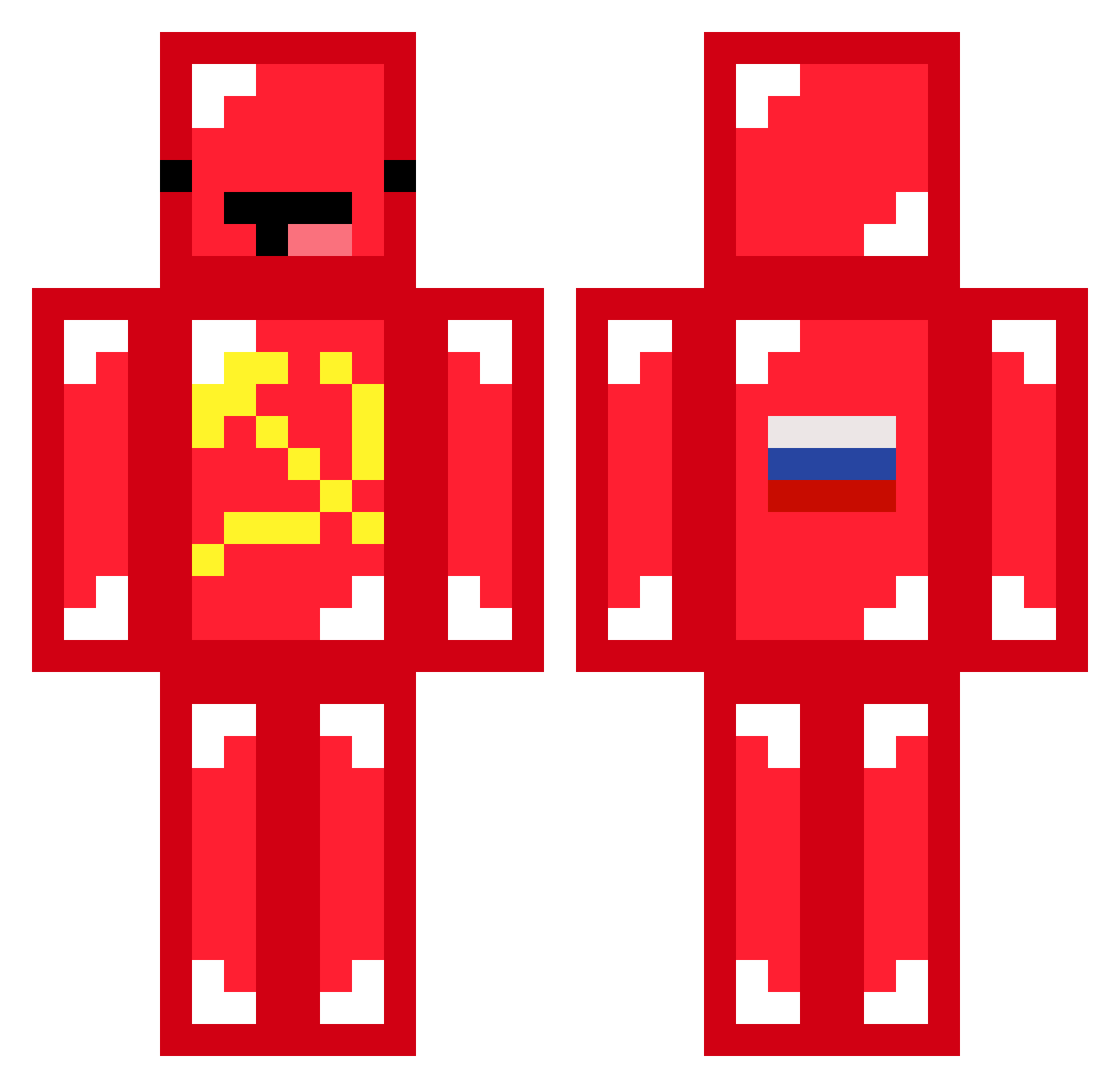 Emerick_ Minecraft skin, front and back view