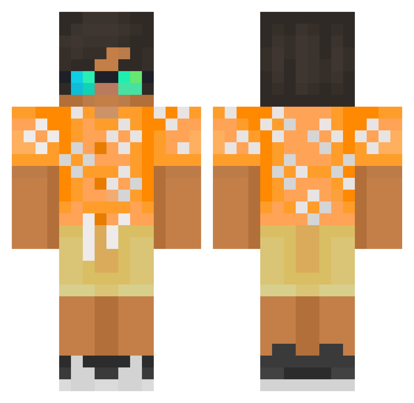 zexal2021 Minecraft skin, front and back view
