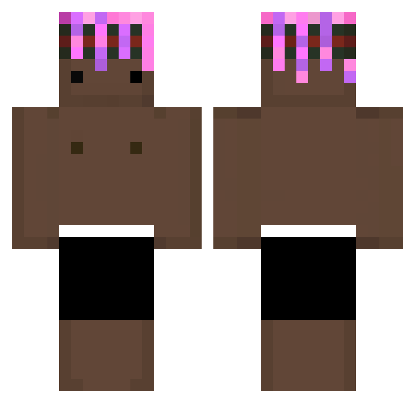 Czokotorta_67 Minecraft skin, front and back view
