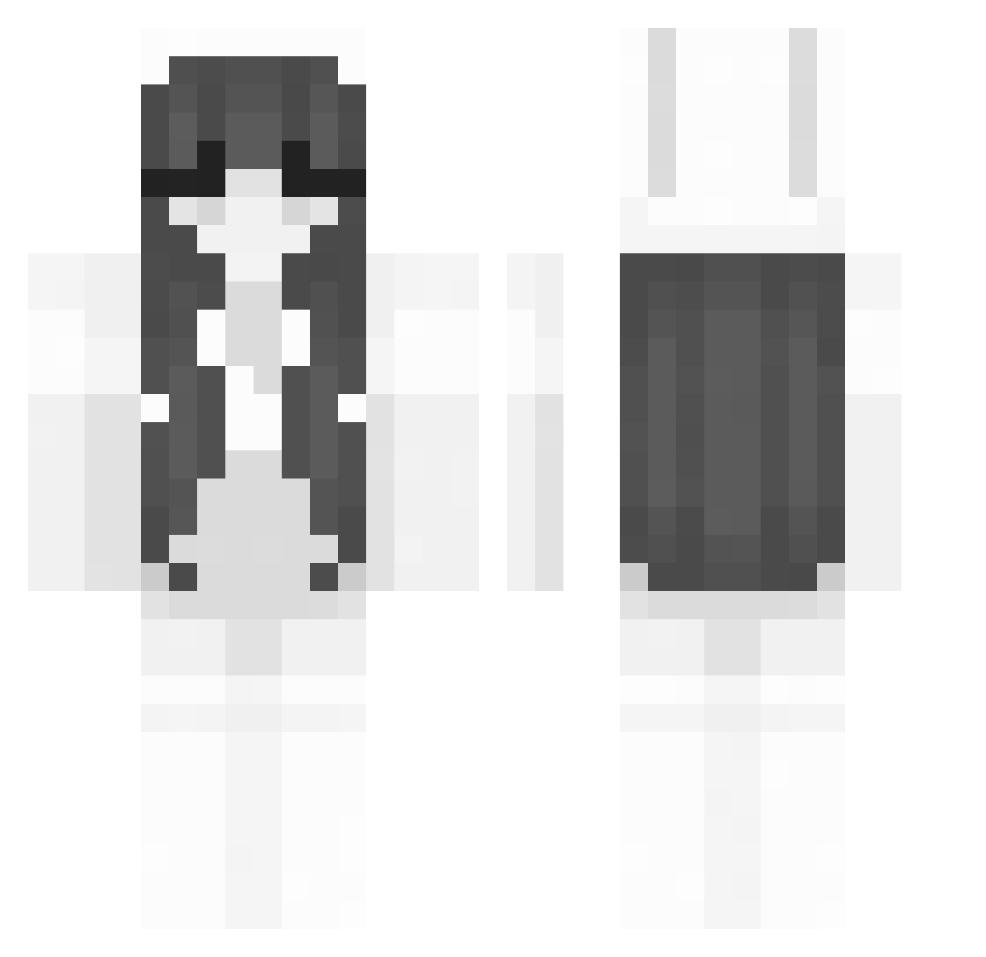 SCARYCROYDONMAN Minecraft skin, front and back view