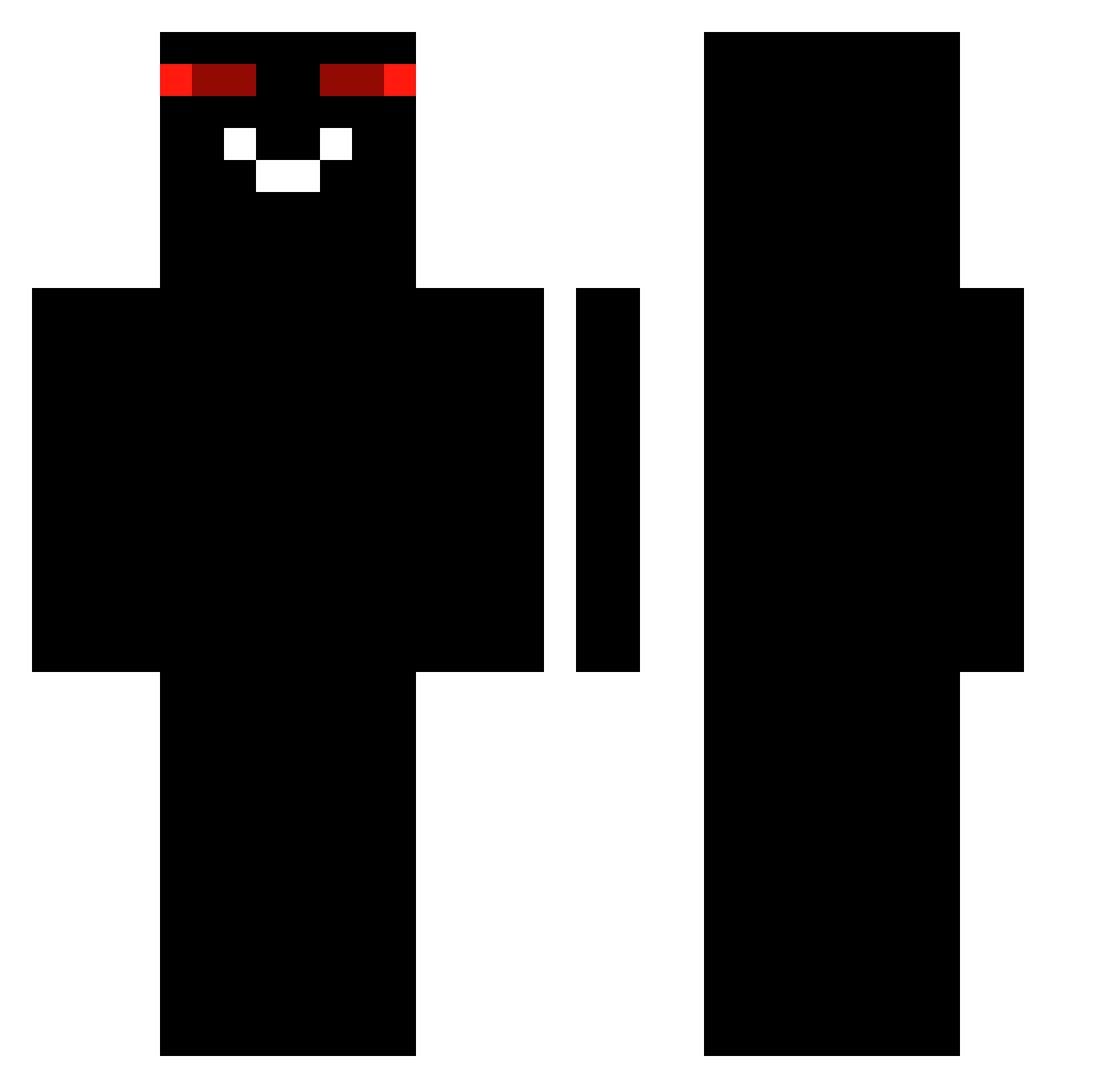 MatteoNoob_JA Minecraft skin, front and back view