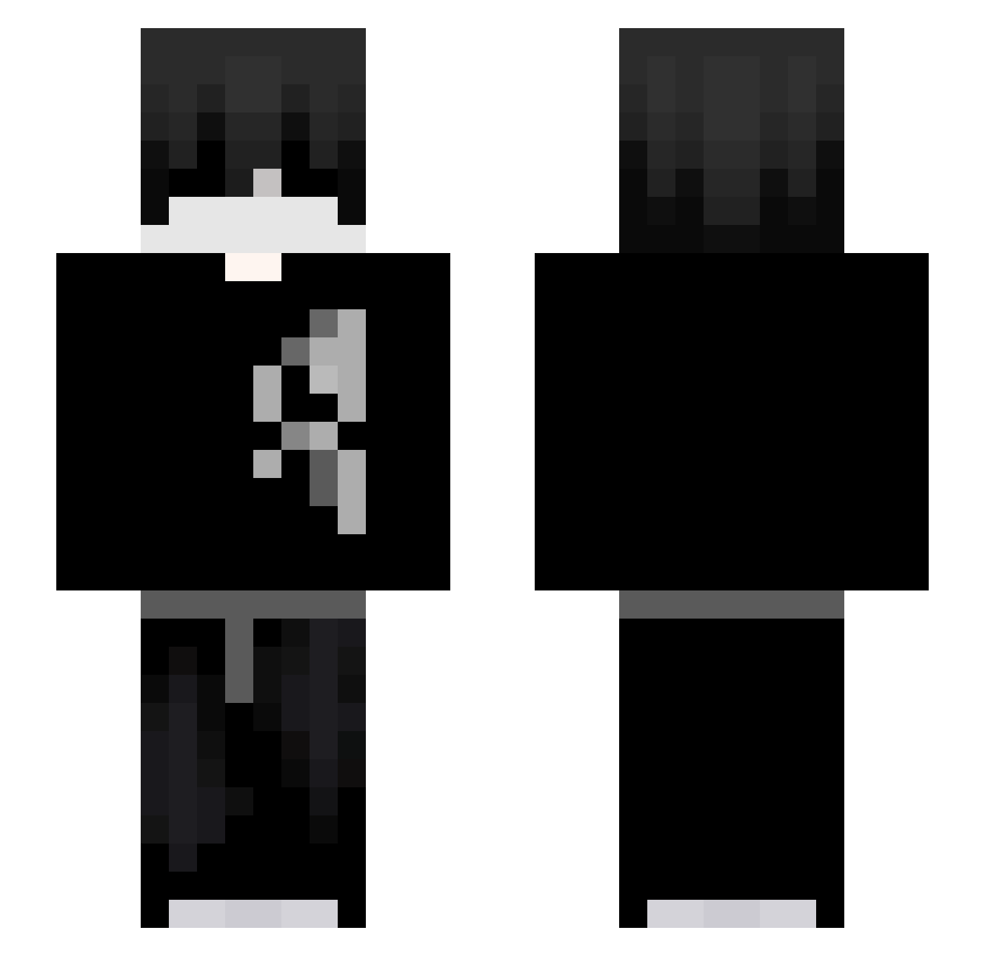 spkk01 Minecraft skin, front and back view