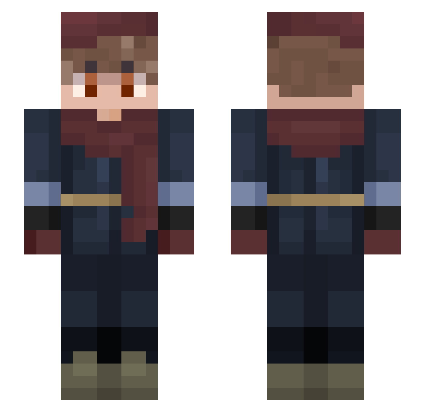 theoriginalpol Minecraft skin, front and back view