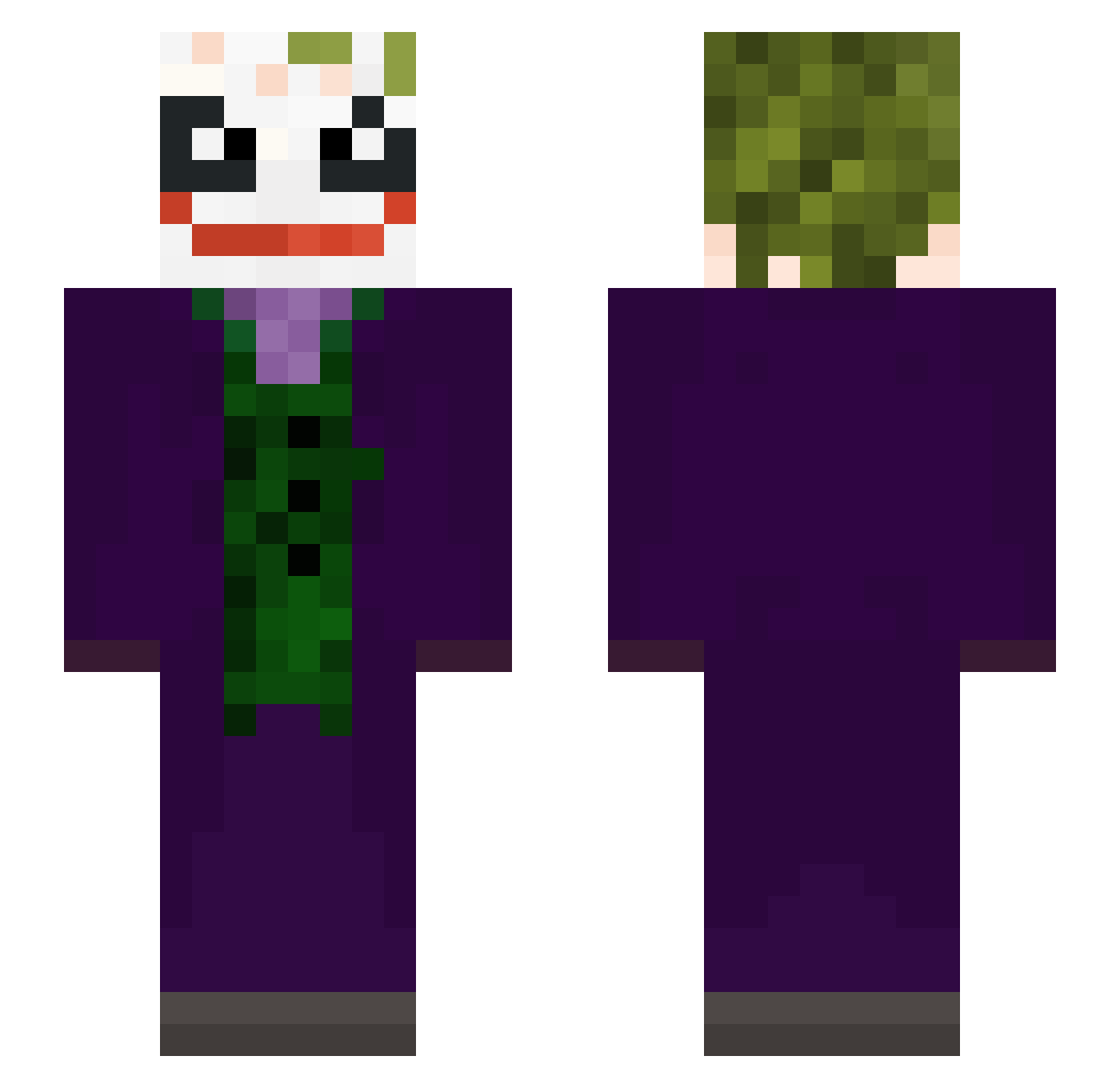 LiIPap Minecraft skin, front and back view